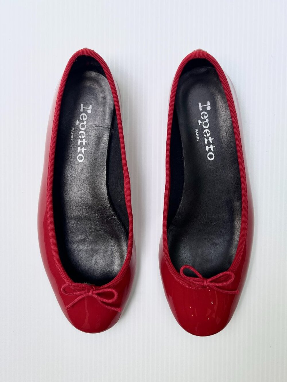 Repetto Cendrillon Patent Leather Ballet Flats in Red - Size 37 EU/Size 6 US